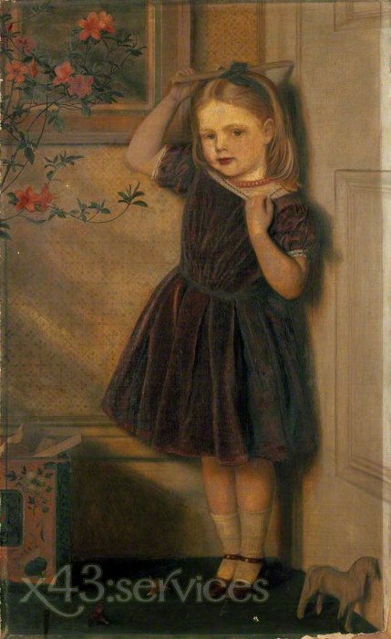 Arthur Hughes - Cecily Ursula im Alter von 3 Jahren - Cecily Ursula aged three years
